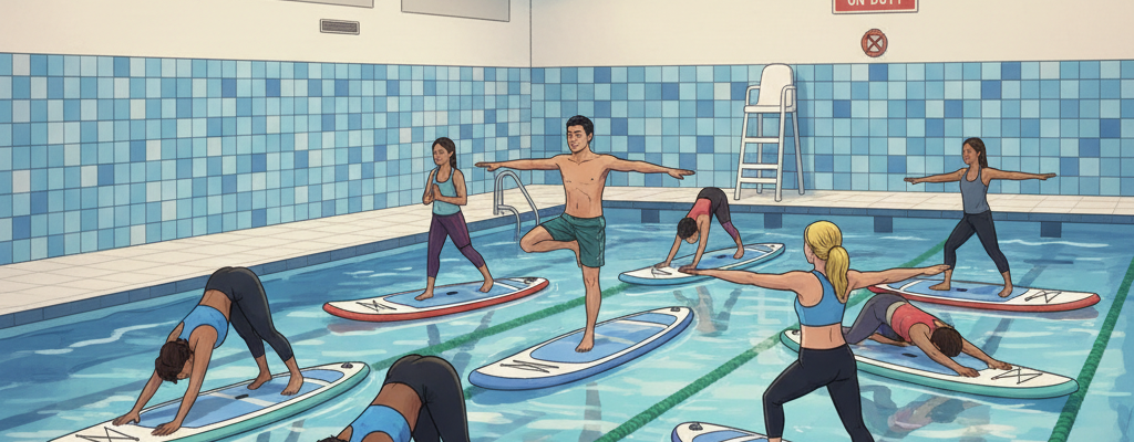 Category: Pool Session Paddleboard Yoga with Sadie